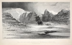 Nip u mysu Cornelius Grinnell, Force Bay, ilustrace z knihy "The second Grinnell Expedition in Search of Sir John Franklin...", 1856